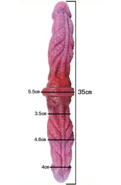 DoublePlayz Rept Double Dildo 35 Cm -Anal sexleketøy butikk p doubleplayz rept double dildo 35 cm 2 173740 1