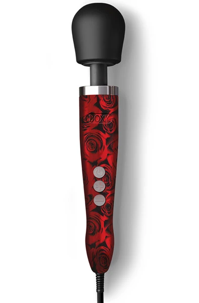 Doxy Die Cast Wand Massager Rose Pattern 3 Doxy Die Cast Wand Massager Rose Pattern