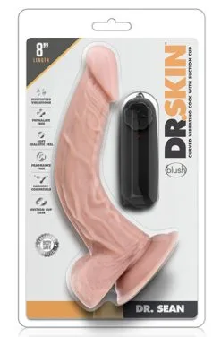 Blush Novelties Dr. Skin Dr. Sean Vibrating Cock With Suction Cup 20cm -Anal sexleketøy butikk p dr. skin dr. sean vibrating cock with suction cup 20cm 2