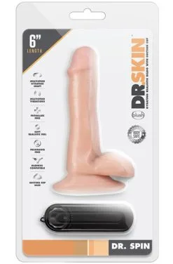 Blush Novelties Dr. Skin Gyrating Dildo 15,5 Cm -Anal sexleketøy butikk p dr. skin gyrating dildo 15 5 cm 3 150312