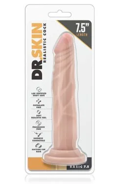 Blush Novelties Dr. Skin Realistic Cock 19cm -Anal sexleketøy butikk p dr. skin realistic cock 19cm 2