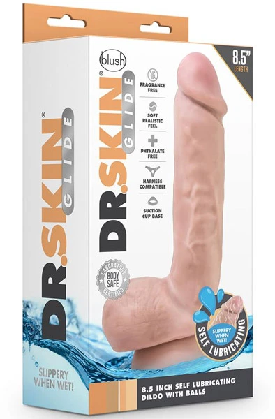 Blush Novelties Dr. Skin Self Lubricating Dildo 21,5 Cm 5 Blush Novelties Dr. Skin Self Lubricating Dildo 21,5 Cm - Bilde 3