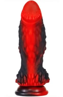 Monsterred Dragon Dildo Yong Black-Red 20 Cm