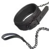 Dream Toys Blaze Collar And Chain Black -Anal sexleketøy butikk p dream toys blaze collar and chain black 1