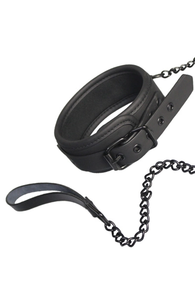 Dream Toys Blaze Collar And Chain Black 3 Dream Toys Blaze Collar And Chain Black