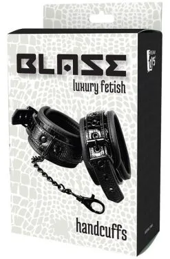 Dream Toys Blaze Handcuff Croco Black -Anal sexleketøy butikk p dream toys blaze handcuff croco black 2 144954