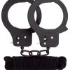 Dream Toys Bondx Metal Cuffs & Love Rope Set-black -Anal sexleketøy butikk p dream toys bondx metal cuffs love rope set black 1