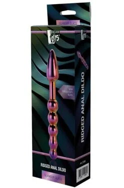 Dream Toys Glamour Glass Ridged Anal Dildo -Anal sexleketøy butikk p dream toys glamour glass ridged anal dildo 3 111531