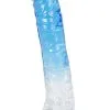 Sustainable Pleasure Dual Color Dildo Blue & Clear 20 Cm -Anal sexleketøy butikk p dual color dildo blue clear 20 cm productimage 1