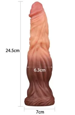 Lovetoy Dual Layered Nature Cock 24,5 Cm -Anal sexleketøy butikk p dual layered nature cock 24 5cm 3
