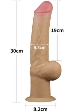 Lovetoy Dual-Layered Silicone Handle Cock 30 Cm -Anal sexleketøy butikk p dual layered silicone handle cock 30 cm 3 104939