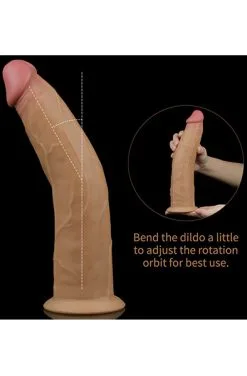 Lovetoy Dual-Layered Silicone Vibe With Rotation 22,5cm -Anal sexleketøy butikk p dual layered silicone vibe with rotation 22 5cm 5 130037