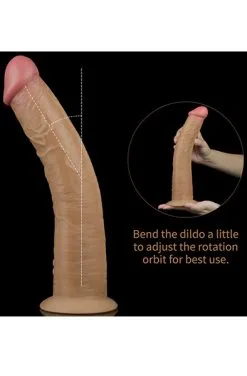 Lovetoy Dual-Layered Silicone Vibe With Rotation 25cm -Anal sexleketøy butikk p dual layered silicone vibe with rotation 25cm 5 130521