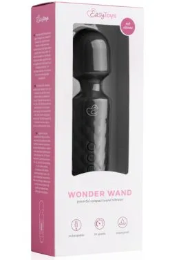 Easytoys Wand Vibrator Black -Anal sexleketøy butikk p easytoys wand vibrator black 3 195848