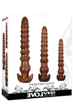 Evolved Twisted Love Plug Set -Anal sexleketøy butikk p evolved twisted love plug set 3 101753