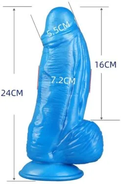 Fantasycolors Fantasy Dildo Fatox Blue 24 Cm -Anal sexleketøy butikk p fantasy dildo fatox blue 24 cm 2 112131