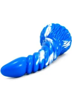 FantasyColors Arkan Dildo Blue-White 23cm -Anal sexleketøy butikk p fantasycolors arkan dildo blue white 23cm 2 180316
