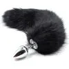 Fetish Addict Metal Butt Plug With Tail -Anal sexleketøy butikk p fetish addict metal butt plug with tail