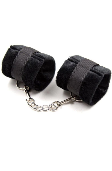 Fetish Black Shadow Fetish Fur Hand Cuffs Black 3 Fetish Black Shadow Fetish Fur Hand Cuffs Black