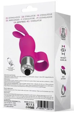 Latetobed Fingyhop Pink Rabbit Bullet -Anal sexleketøy butikk p fingyhop pink rabbit bullet 3