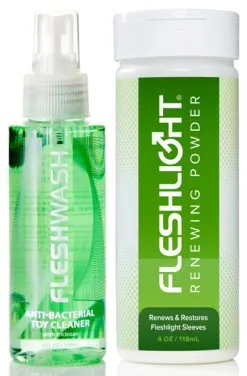 Paketerbjudande Fleshlight FleshWash + Renewing Powder