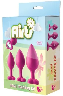 Dream Toys Flirts Anal Training Kit Gem Stone Pink -Anal sexleketøy butikk p flirts anal training kit gem stone pink 2 140315