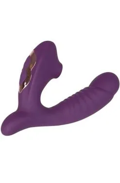 Sustainable Pleasure G-Lover 10 Vibe Modes With Clit Sucker Purple