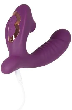 Sustainable Pleasure G-Lover 10 Vibe Modes With Clit Sucker Purple -Anal sexleketøy butikk p g lover 10 vibe modes with clit sucker purple 5 230243 2
