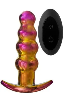 Dream Toys Glamour Glass Remote Vibe Beaded Plug