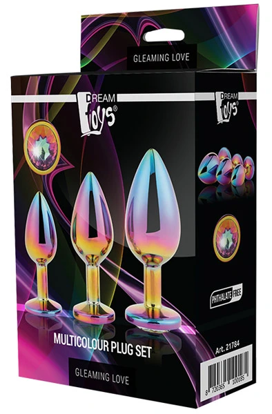 Dream Toys Gleaming Love Multicolour Plug Set 5 Dream Toys Gleaming Love Multicolour Plug Set - Bilde 3