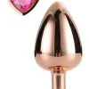 Dream Toys Gleaming Love Rose Gold Plug Small -Anal sexleketøy butikk p gleaming love rose gold plug small