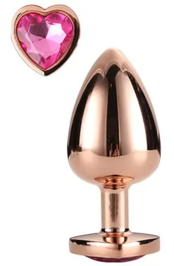 Dream Toys Gleaming Love Rose Gold Plug Small