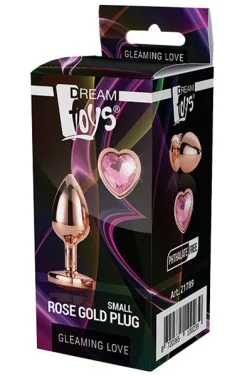 Dream Toys Gleaming Love Rose Gold Plug Small -Anal sexleketøy butikk p gleaming love rose gold plug small 3