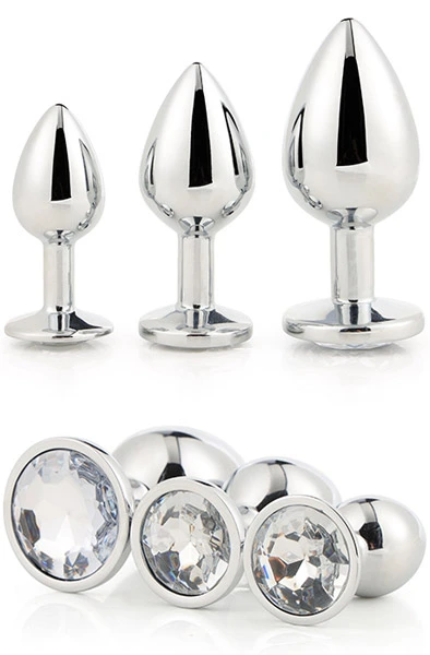 Dream Toys Gleaming Love Silver Plug Set 3 Dream Toys Gleaming Love Silver Plug Set