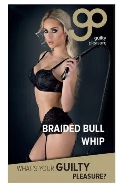 Guilty Pleasure Braided Bull Whip -Anal sexleketøy butikk p guilty pleasure braided bull whip 2