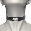 Coquette Hand Crafted Choker Vegan Leather Double Ring -Anal sexleketøy butikk p hand crafted choker vegan leather double ring 173918