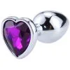 Afterdark Heart Shaped Butt Plug Purple Small -Anal sexleketøy butikk p heart shaped butt plug purple small 123640