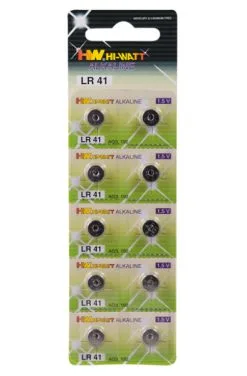 Hi-Watt LR41 10-pack Batterier