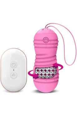 Latetobed Hiibo Balls Vibrating & Rotating Egg Pink