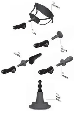 HUNG System Schlong HT13 -Anal sexleketøy butikk p hung system schlong ht13 2