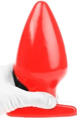 I Love Butt Fat Plug Red Large 19cm