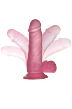 Lovetoy Jelly Studs Crystal Dildo Pink 15,5cm -Anal sexleketøy butikk p jelly studs crystal dildo pink 15 5cm 3