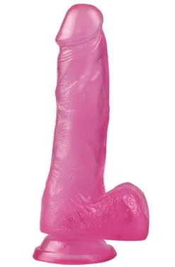 Lovetoy Jelly Studs Crystal Dildo Pink 17,5cm
