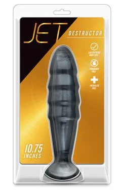 Blush Novelties Jet Destructor Carbon Metallic Black Butt Plug -Anal sexleketøy butikk p jet destructor carbon metallic black butt plug productimage 3 160222