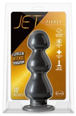 Blush Novelties Jet Fierce Carbon Metallic Black 25,5cm -Anal sexleketøy butikk p jet fierce carbon metallic black 2
