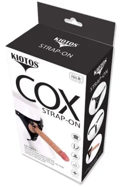 Kiotos COX Strap-On + Dildo Flesh 23cm -Anal sexleketøy butikk p kiotos cox strap on dildo flesh 23cm 3 182107