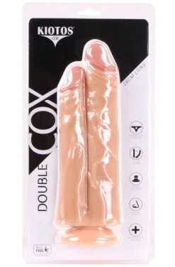Kiotos Double COX Flesh 28cm -Anal sexleketøy butikk p kiotos double cox flesh 28cm 3 001024