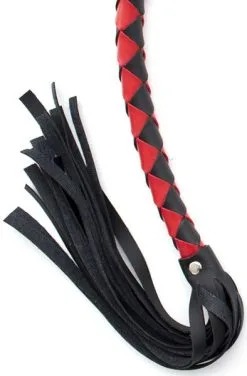 Kiotos Mahogany Short Whip Black & Red 85cm -Anal sexleketøy butikk p kiotos mahogany short whip black red 85cm 2 224049