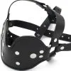 Kiotos Leather Head Mounted Mouth Gag -Anal sexleketøy butikk p leather head mounted mouth gag 211307
