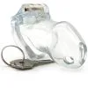 Cocklock Lock Up Chastity Cage Transparent -Anal sexleketøy butikk p lock up chastity cage transparent 161659